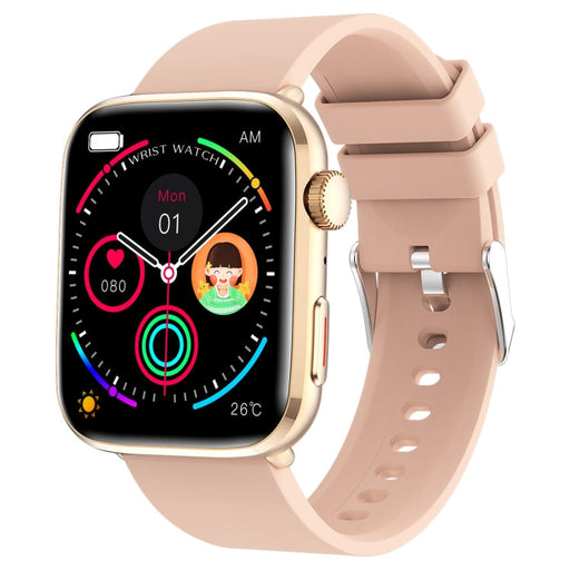 T92 1.81 inch IPS Square Screen Smart Watch, Heart Rate / Blood Oxygen / Blood Pressure(Pink) PhonoClean