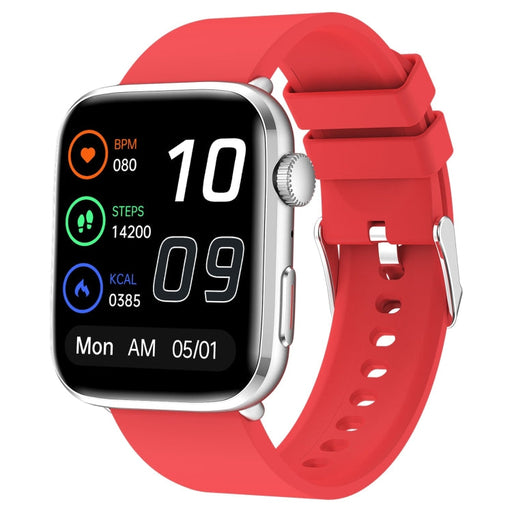 T92 1.81 inch IPS Square Screen Smart Watch, Heart Rate / Blood Oxygen / Blood Pressure(Red) PhonoClean