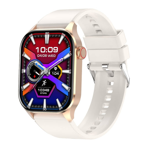 T98 2.04 inch IP68 Waterproof Bluetooth Call Smart Watch, Support Blood Oxygen Monitoring(Beige) PhonoClean