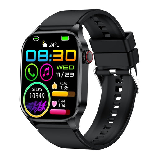 T98 2.04 inch IP68 Waterproof Bluetooth Call Smart Watch, Support Blood Oxygen Monitoring(Black) PhonoClean
