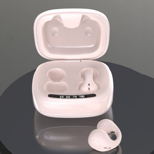 JX80 TWS Wireless Bone Conduction Clip-On Ear Noise Reduction Bluetooth Headset(Skin Color)