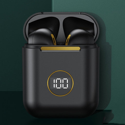 X1 TWS LED Digital Display Wireless Noise Reduction Sport Bluetooth Headphone(Black)