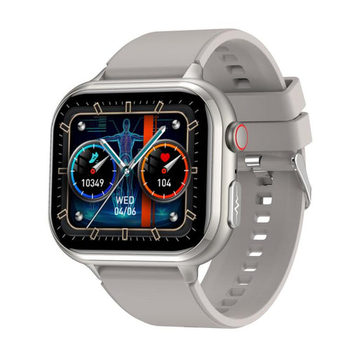 TK17 1.91 inch Horizontal Screen Silicone Strap Smart Watch Supports ECG Electrocardiogram(Grey) PhonoClean