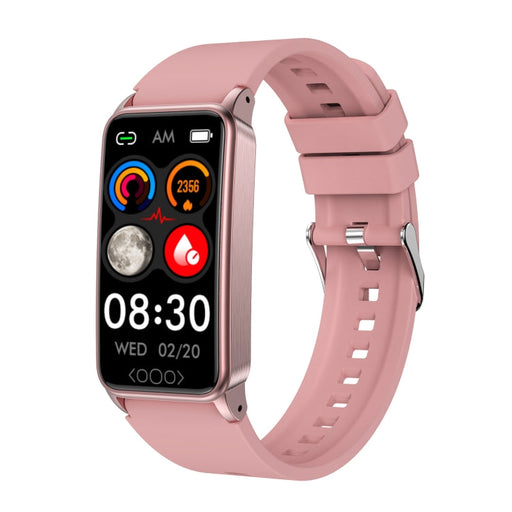 Uric Acid Blood Lipid Noninvasive Blood Sugar Heart Rate Oxygen Temperature Monitoring Smart Healthy Sports Bracelet(Pink) PhonoClean