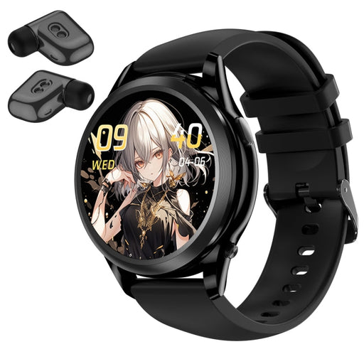 X17 mini 1.27 inch IP67 Waterproof 2 in 1 Bluetooth Earphone Smart Watch(Black) PhonoClean