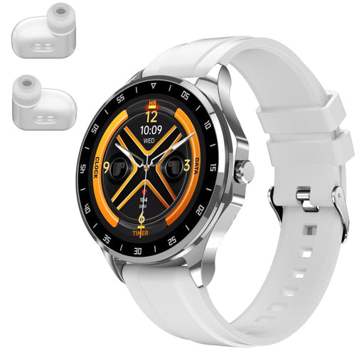 X20 1.43 inch IP67 Waterproof 2 in 1 Bluetooth Earphone Smart Watch(White) PhonoClean