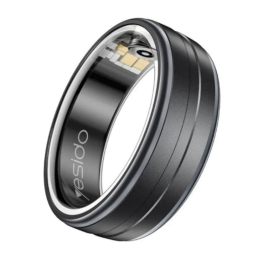 Yesido IO32 Health Monitor Smart Ring, Support Body Temperature / Heart Rate / Blood Pressure / Female Physiological Reminder, Size:63mm Inner Circumference(Black)
