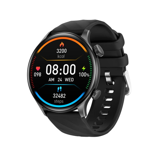 ZW63 1.39 inch Round Screen Smart Watch, Heart Rate / Blood Pressure / Blood Sugar / Blood Oxygen / Body Temperature / MET Test(Black) PhonoClean