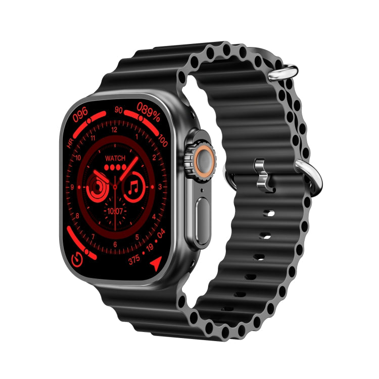 WS-E9 Ultra 2.2 inch IP67 Waterproof Metal Buckle Ocean Silicone Band Smart Watch, Support Heart Rate  NFC, Metal Buckle Ocean Silicone Band (Black), Metal Buckle Ocean Silicone Band (Orange), Metal Buckle Ocean Silicone Band (Blue)                   ...