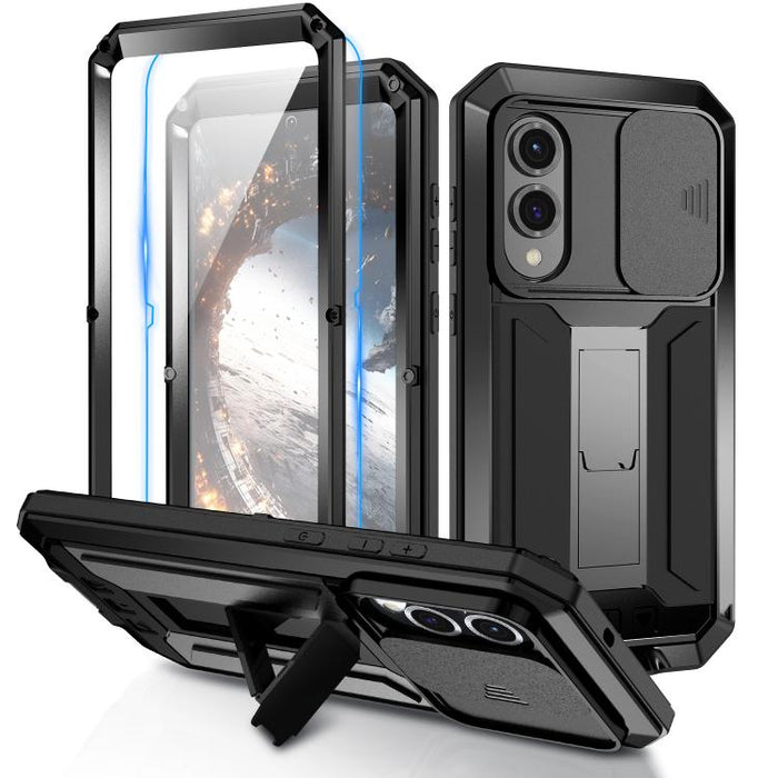 R-JUST Sliding Camera Life Waterproof Holder Phone Case, For Samsung Galaxy S25 Edge 5G, For Samsung Galaxy S25 5G, For Samsung Galaxy S25+ 5G, For Samsung Galaxy S25 Ultra 5G, For Samsung Galaxy S24 Ultra 5G, For Samsung Galaxy S24+ 5G                ...