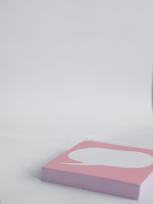 red and white heart print box