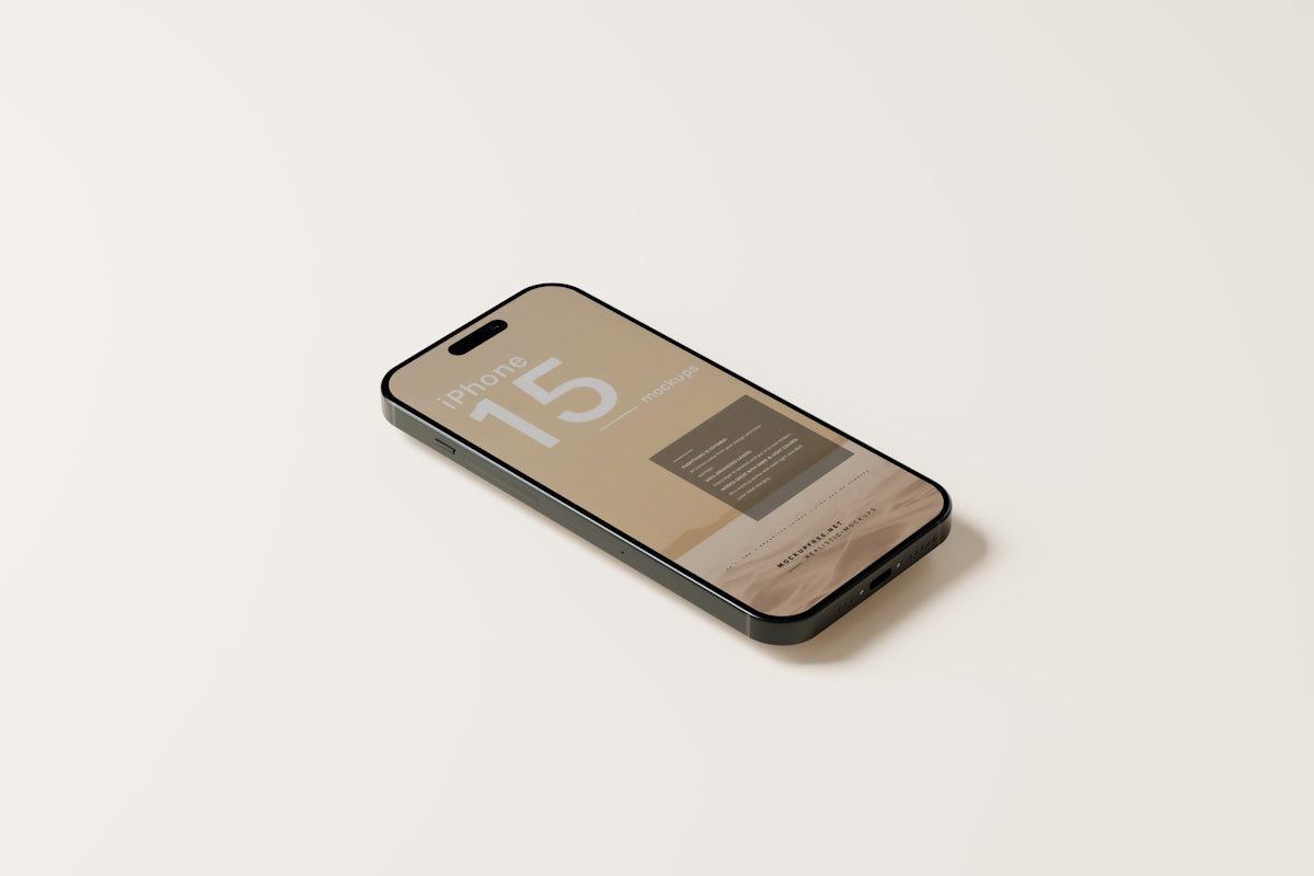 a cell phone with the number fifteen on it