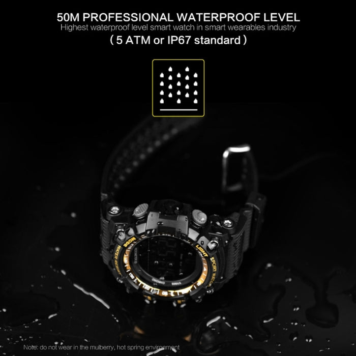 EX16 1.12 Inch FSTN LCD Full Angle Screen Display Sport Smart Watch, IP67 Waterproof, Support Pedometer / Stopwatch / Alarm / Notification Remind / Call Notify / Camera Remote Control / Calories Burned, Compatible with Android and iOS Phones