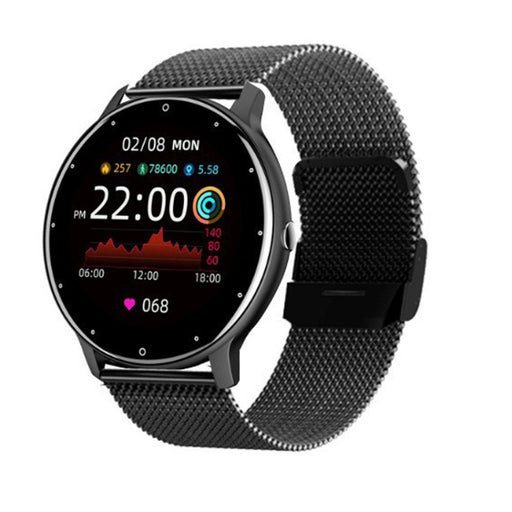 ZL02D 1.28 inch IP67 Waterproof Steel Band Smart Watch Support Heart Rate Monitoring, Steel Band (Black), Steel Band (Gold), Steel Band (Blue)
