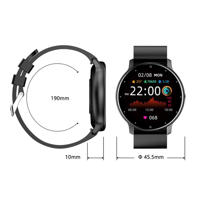 ZL02D 1.28 inch IP67 Waterproof Steel Band Smart Watch Support Heart Rate Monitoring, Steel Band (Pink), Steel Band (Gold), Steel Band (Blue), Steel Band (Black)