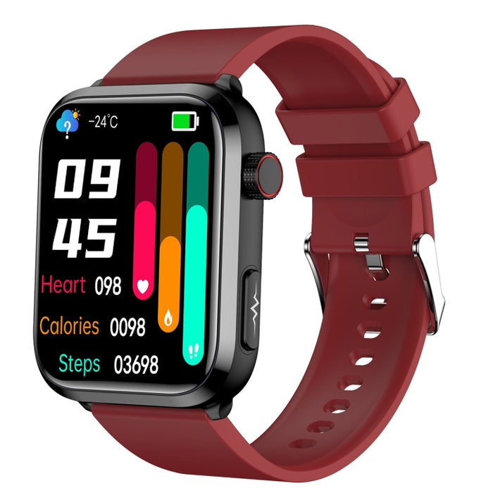 ET210 1.91 inch IPS Screen IP67 Waterproof Silicone Band Smart Watch, Support Body Temperature Monitoring / ECG, ET210
