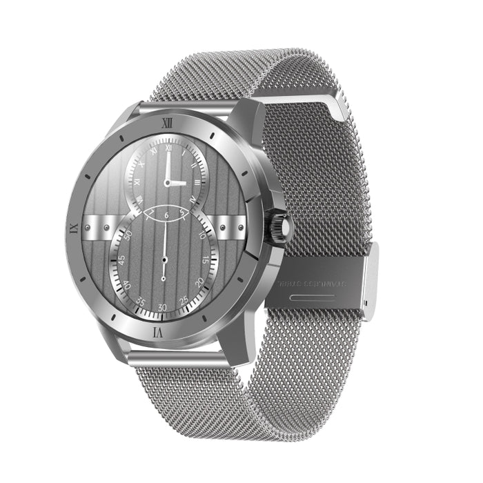 MX12 1.3 inch IPS Color Screen IP68 Waterproof Smart Watch, Support Bluetooth Call / Sleep Monitoring / Heart Rate Monitoring, Steel Strap