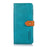 For iPhone 17 Pro KHAZNEH Dual-color Cowhide Texture Flip Leather Phone Case(Blue)