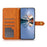 For iPhone 17 Pro KHAZNEH Dual-color Cowhide Texture Flip Leather Phone Case(Blue)