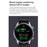AK32 1.36 inch IPS Touch Screen Smart Watch, Support Bluetooth Calling/Blood Oxygen Monitoring,Style: Steel Watch Band