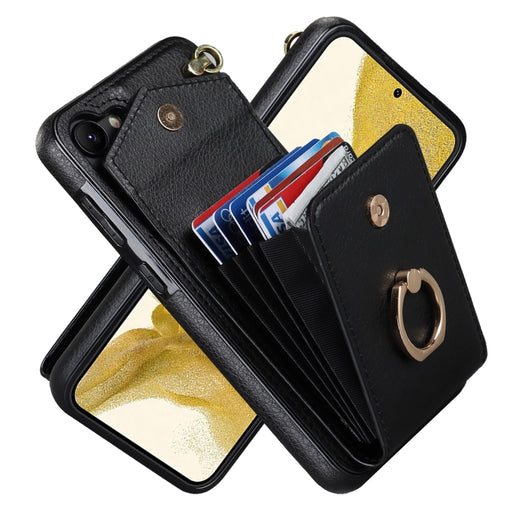 Ring Holder RFID Card Slot Phone Case, For Samsung Galaxy S23 5G, For Samsung Galaxy S24 Ultra 5G, For Samsung Galaxy A54 5G, For Samsung Galaxy S24+ 5G, For Samsung Galaxy S23+ 5G, For Samsung Galaxy S24 5G, For Samsung Galaxy A12                     ...
