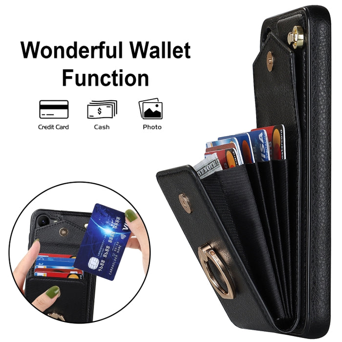 Ring Holder RFID Card Slot Phone Case, For Samsung Galaxy S23 5G, For Samsung Galaxy S24 Ultra 5G, For Samsung Galaxy A54 5G, For Samsung Galaxy S24+ 5G, For Samsung Galaxy S23+ 5G, For Samsung Galaxy S24 5G, For Samsung Galaxy A12                     ...