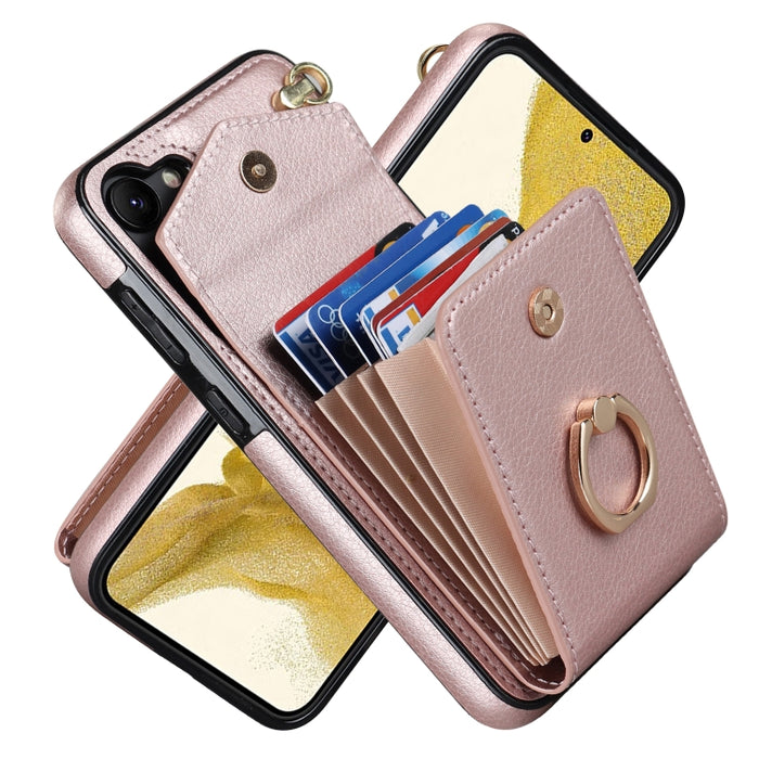 Ring Holder RFID Card Slot Phone Case, For Samsung Galaxy S23 5G, For Samsung Galaxy S24 Ultra 5G, For Samsung Galaxy A54 5G, For Samsung Galaxy S23+ 5G, For Samsung Galaxy S24+ 5G, For Samsung Galaxy S24 5G, For Samsung Galaxy A12                     ...