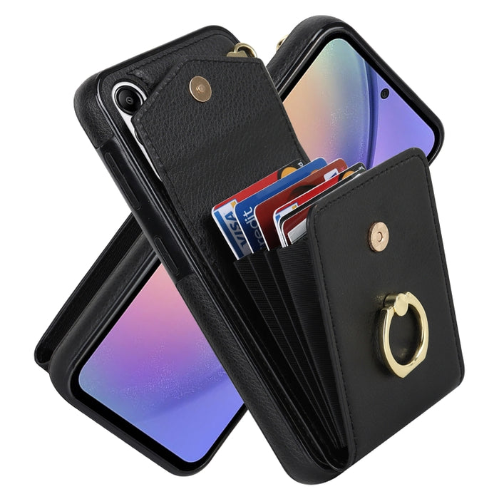 Ring Holder RFID Card Slot Phone Case, For Samsung Galaxy A54 5G, For Samsung Galaxy S23 5G, For Samsung Galaxy S24 Ultra 5G, For Samsung Galaxy S23+ 5G, For Samsung Galaxy S24+ 5G, For Samsung Galaxy A12, For Samsung Galaxy S24 5G                     ...