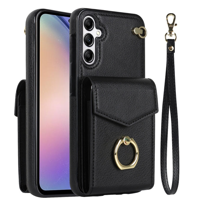 Ring Holder RFID Card Slot Phone Case, For Samsung Galaxy S23 5G, For Samsung Galaxy S24 Ultra 5G, For Samsung Galaxy A54 5G, For Samsung Galaxy S23+ 5G, For Samsung Galaxy S24+ 5G, For Samsung Galaxy S24 5G, For Samsung Galaxy A12                     ...
