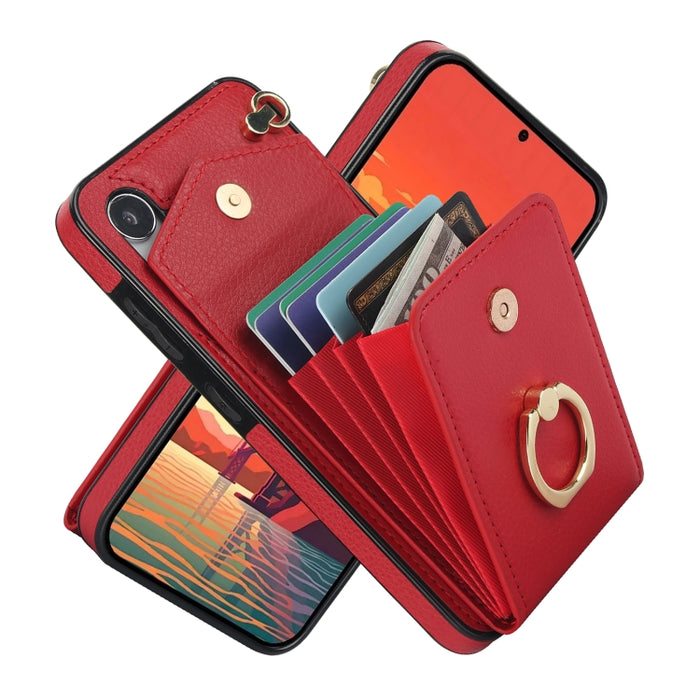 Ring Holder RFID Card Slot Phone Case, For Samsung Galaxy S23 5G, For Samsung Galaxy S24 Ultra 5G, For Samsung Galaxy A54 5G, For Samsung Galaxy S24+ 5G, For Samsung Galaxy S23+ 5G, For Samsung Galaxy S24 5G, For Samsung Galaxy A12                     ...