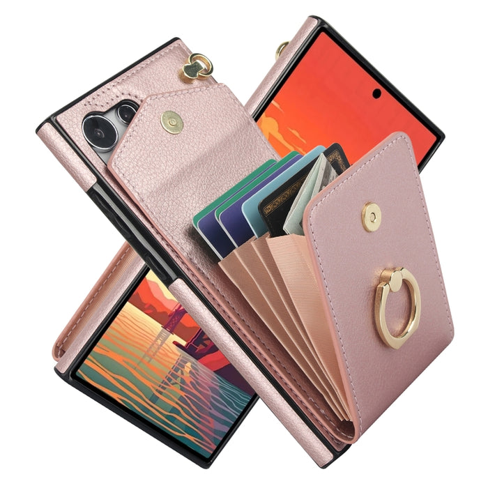 Ring Holder RFID Card Slot Phone Case, For Samsung Galaxy S23 5G, For Samsung Galaxy S24 Ultra 5G, For Samsung Galaxy A54 5G, For Samsung Galaxy S23+ 5G, For Samsung Galaxy S24+ 5G, For Samsung Galaxy S24 5G, For Samsung Galaxy A12                     ...