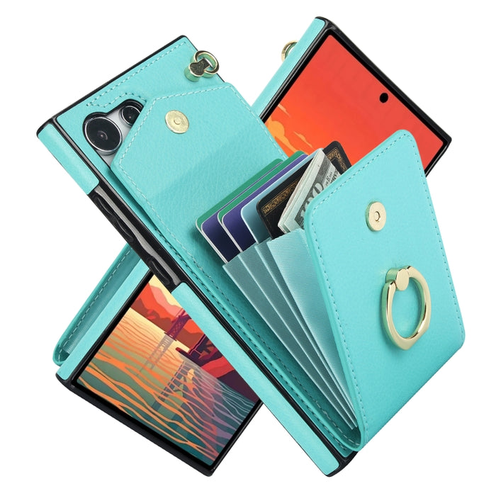 Ring Holder RFID Card Slot Phone Case, For Samsung Galaxy S23 5G, For Samsung Galaxy S24 Ultra 5G, For Samsung Galaxy A54 5G, For Samsung Galaxy S23+ 5G, For Samsung Galaxy S24+ 5G, For Samsung Galaxy S24 5G, For Samsung Galaxy A12                     ...