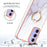 Electroplating Marble IMD TPU Phone Case with Ring Holder
