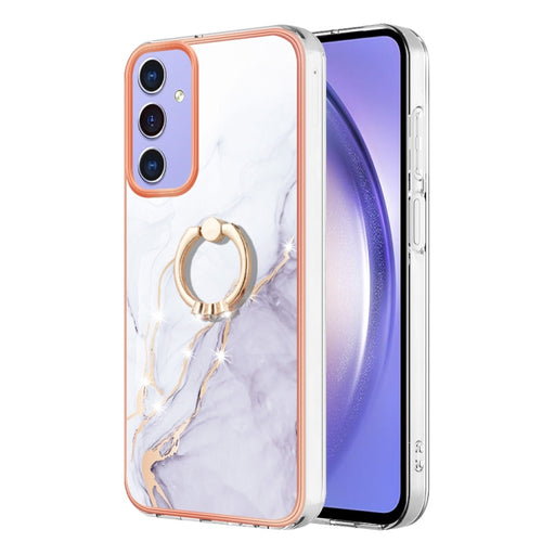 Electroplating Marble IMD TPU Phone Case with Ring Holder