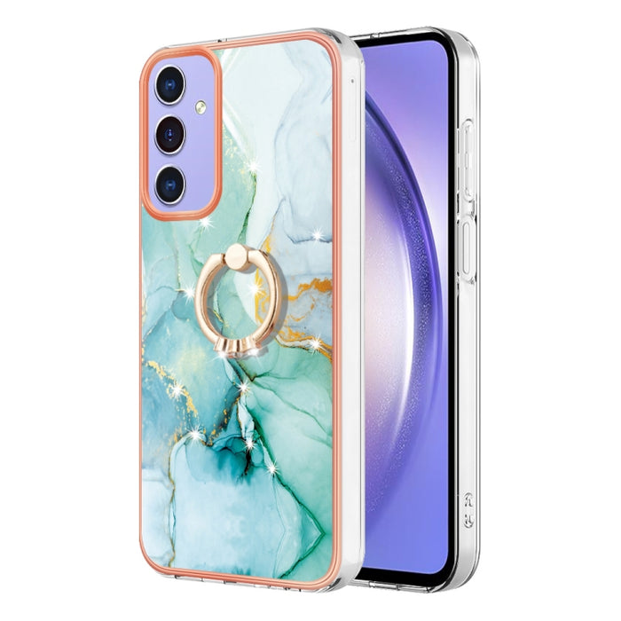 Electroplating Marble IMD TPU Phone Case with Ring Holder