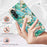Splicing Marble Flower IMD TPU Phone Case