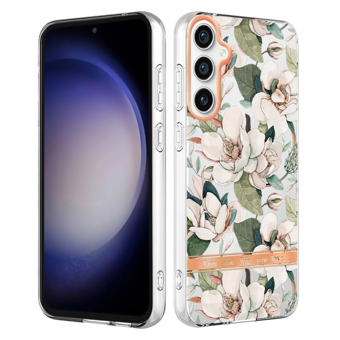 Flowers and Plants Series IMD TPU Phone Case, For Samsung Galaxy S24 Ultra 5G, For Samsung Galaxy A34 5G, For Samsung Galaxy S23 FE 5G, For Samsung Galaxy S24+ 5G, For Samsung Galaxy A54 5G, For Samsung Galaxy S24 5G