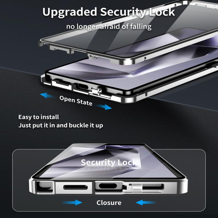 HD Full Cover Magsafe Magnetic Metal Tempered Glass Phone Case, For Samsung Galaxy S25 Ultra 5G, For Samsung Galaxy S24 Ultra 5G, For Samsung Galaxy S24+ 5G, For Samsung Galaxy S23 Ultra 5G, For Samsung Galaxy S23+ 5G, For Samsung Galaxy S23 5G��������...