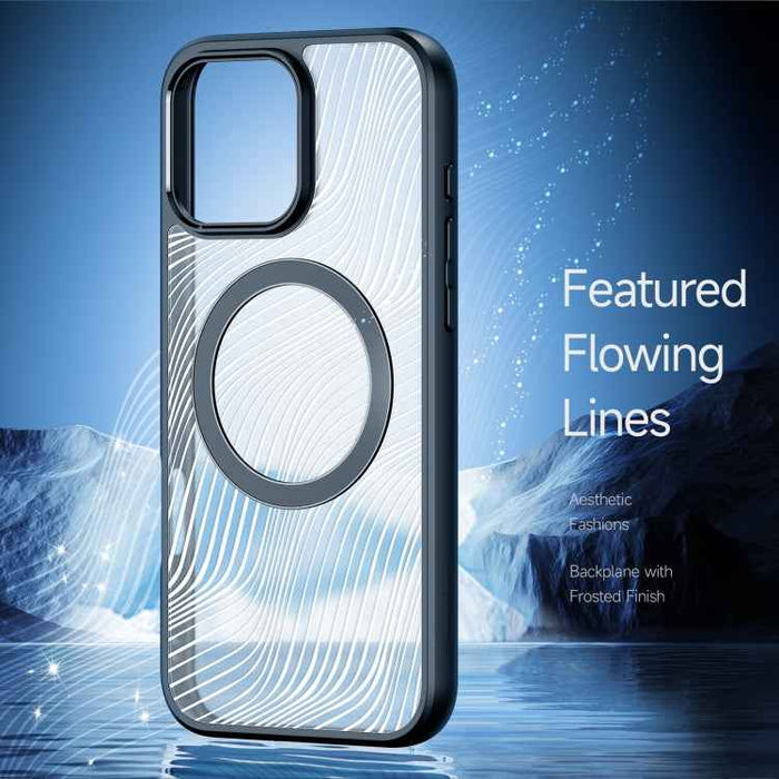 For iPhone 16 Pro Max DUX DUCIS Aimo Mag Series TPU + PC MagSafe Frosted Feel Phone Case(Black)