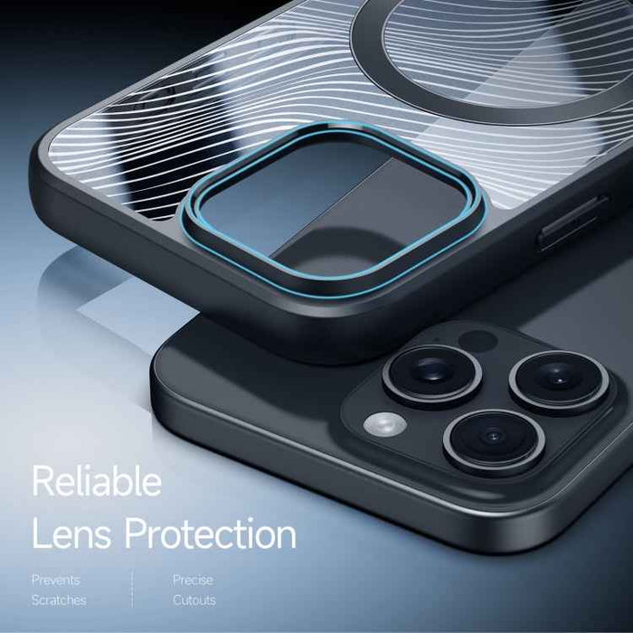 For iPhone 16 Pro Max DUX DUCIS Aimo Mag Series TPU + PC MagSafe Frosted Feel Phone Case(Black)