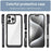 For iPhone 16 Pro Max Colorful Series Acrylic + TPU Phone Case(Black)