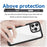 For iPhone 16 Pro Max Colorful Series Acrylic + TPU Phone Case(Black)
