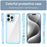 For iPhone 16 Pro Max Colorful Series Acrylic + TPU Phone Case(Blue)