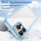 For iPhone 16 Pro Max Colorful Series Acrylic + TPU Phone Case(Blue)