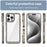 For iPhone 16 Pro Max Colorful Series Acrylic + TPU Phone Case(Transparent Grey)