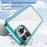 For iPhone 16 Pro Max Colorful Series Acrylic + TPU Phone Case(Transparent Blue)