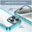 For iPhone 16 Pro Max Colorful Series Acrylic + TPU Phone Case(Transparent Blue)