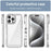 For iPhone 16 Pro Max Colorful Series Acrylic + TPU Phone Case(Transparent)