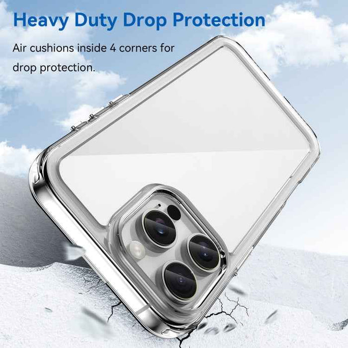 For iPhone 16 Pro Max Colorful Series Acrylic + TPU Phone Case(Transparent)