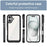 For iPhone 16 Plus Colorful Series Acrylic + TPU Phone Case(Black)